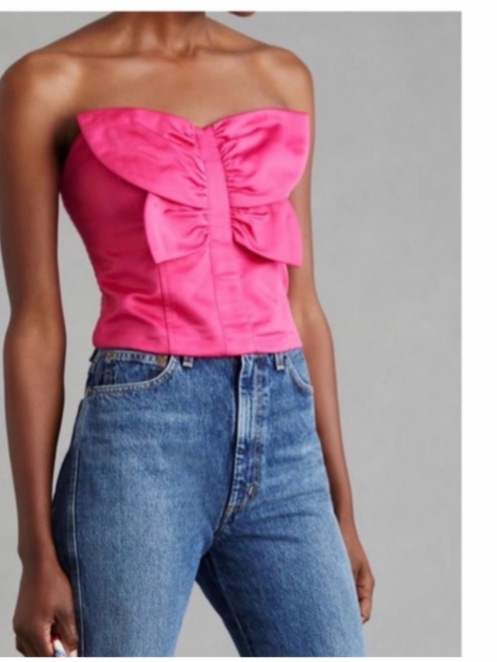 Anthropologie Butterfly Bustier Top